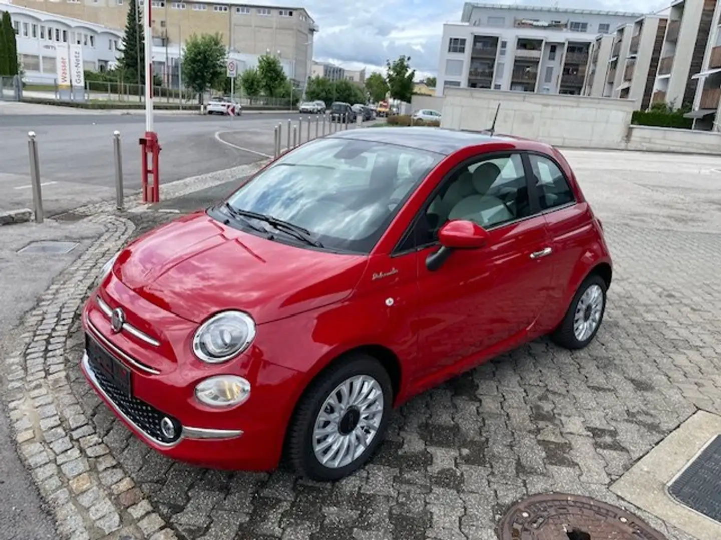 Fiat 500 DOLCE VITA EDITION GLASDACH Rot - 1