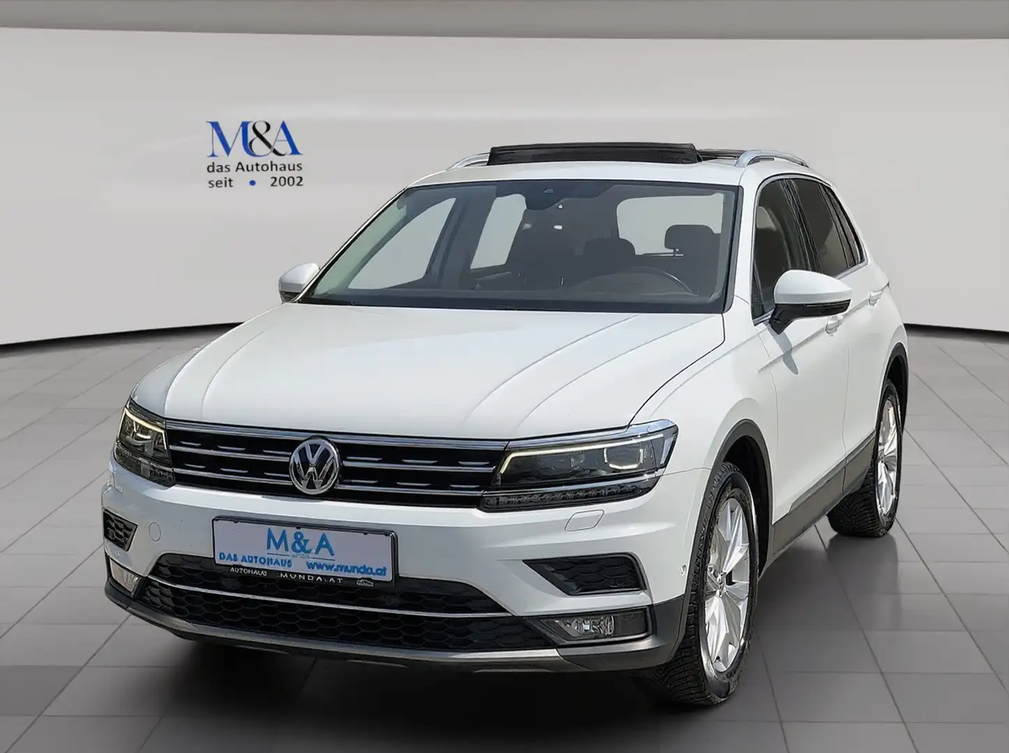 Volkswagen Tiguan 2.0 TDI Highline 4MotionBlueMotion*SERVICEGEPFLEGT Weiß - 1