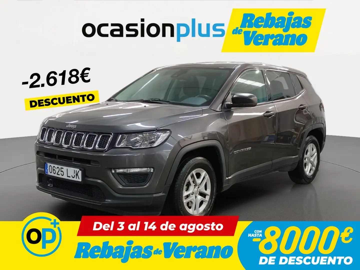 Jeep Compass 1.6 Mjt Sport 4x2 Gris - 1