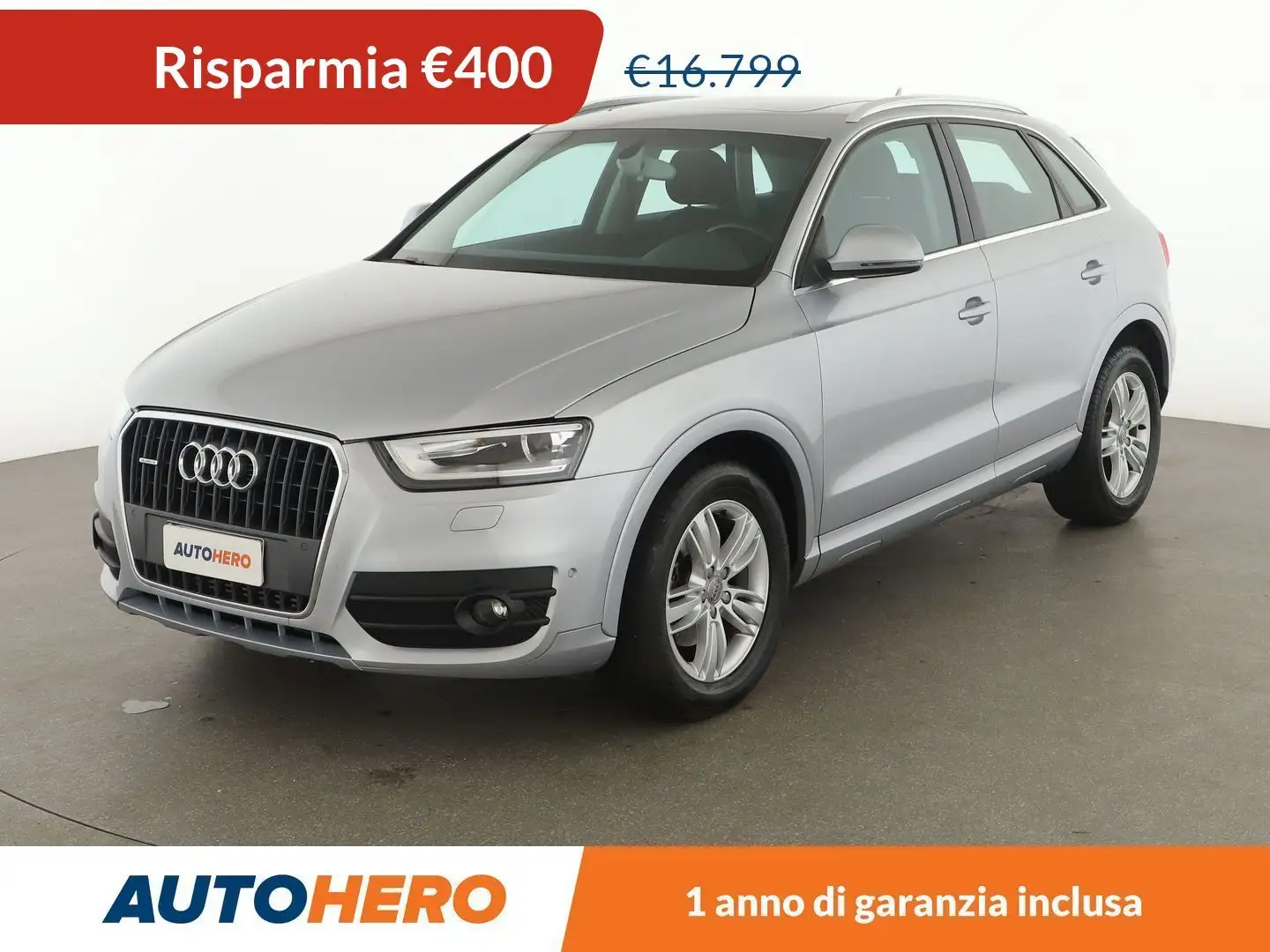 Audi Q3 2.0 TDI quattro Silber - 1