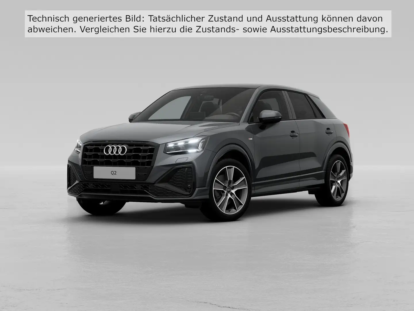 Audi Q2 S-Line  Black 35 TDI AHK MATRIX PANO 5J.GAR. Gris - 2