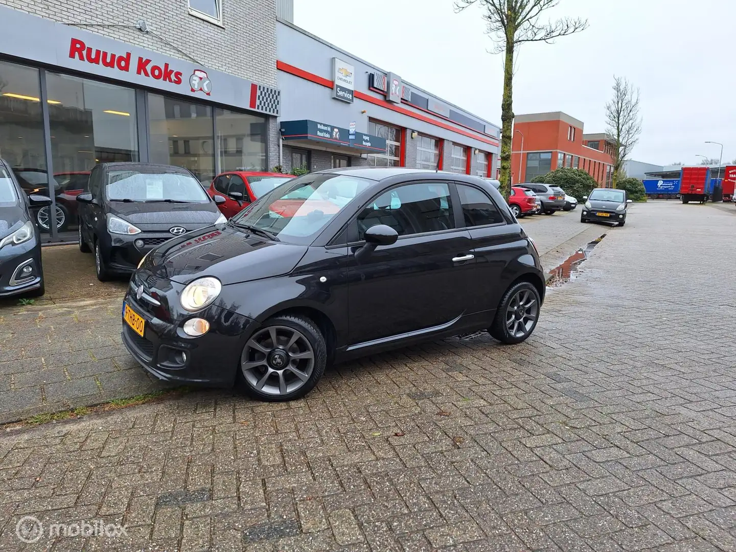 Fiat 500 0.9 TWINAIR Turbo 500 S Zwart - 1
