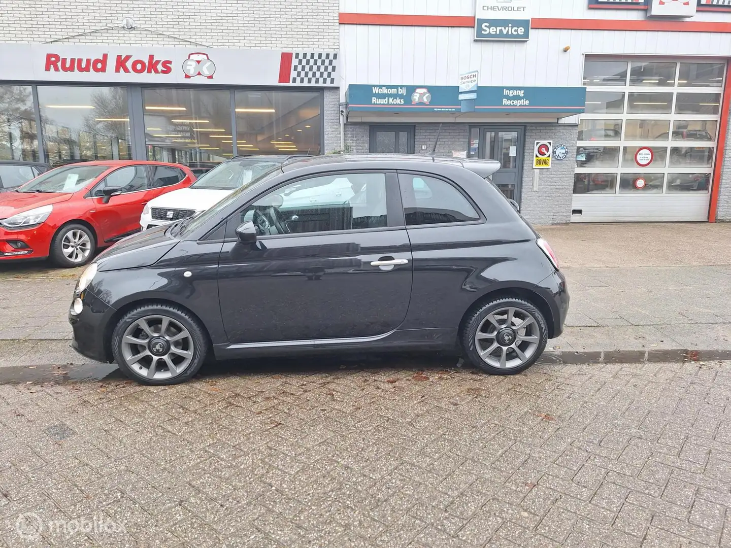 Fiat 500 0.9 TWINAIR Turbo 500 S Zwart - 2