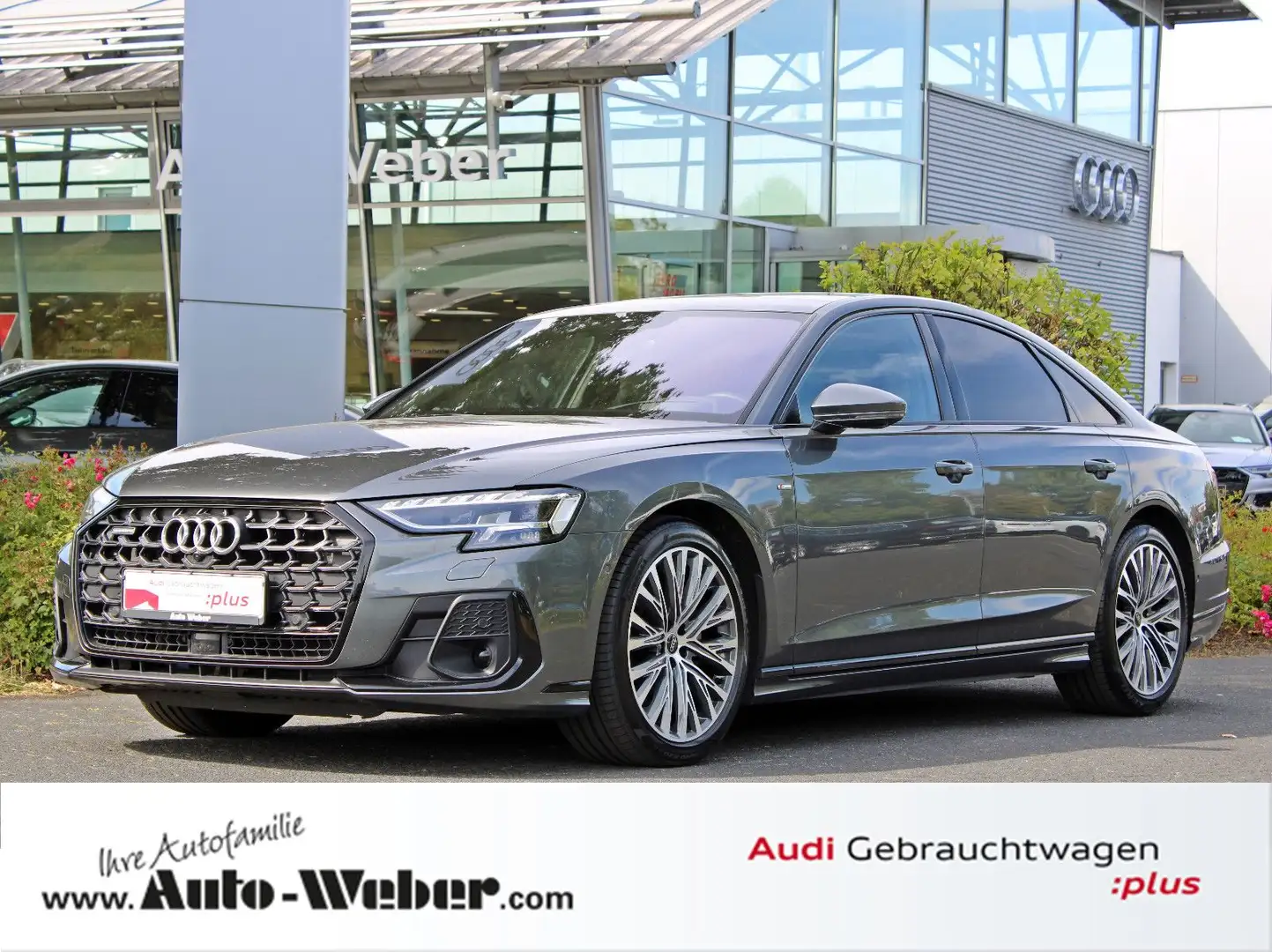 Audi A8 50TDI qu S LINE PANO B&O HuD STANDHZ LUFTFED Grau - 1