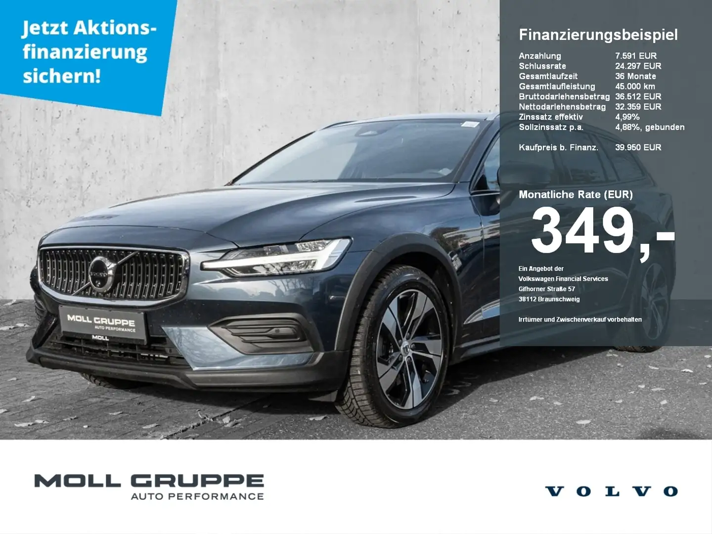 Volvo V60 V 60 Cross Country B4 AWD Plus Blau - 1