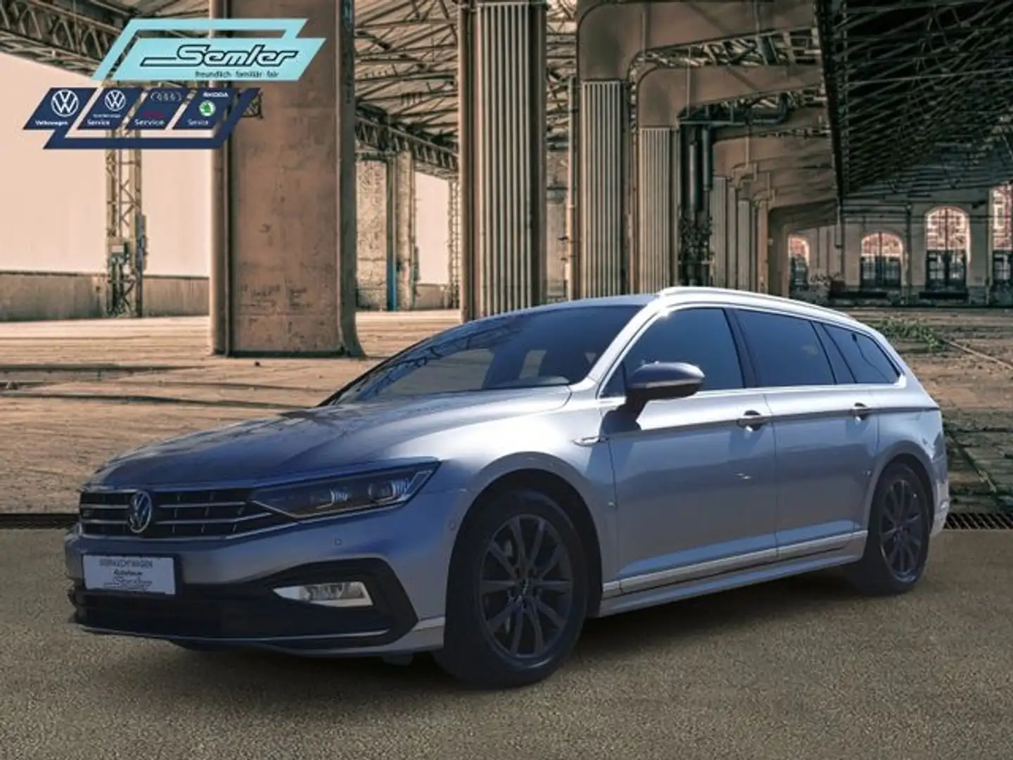 Volkswagen Passat Variant R-Line TDI DSG STNDH AHK DCC MATRIX Argent - 1