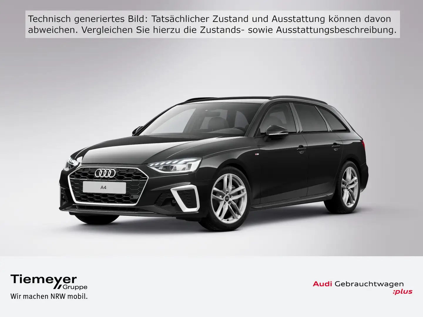 Audi A4 40 TDI S LINE LM18 ASSIST AUDI SOUND PR Schwarz - 1