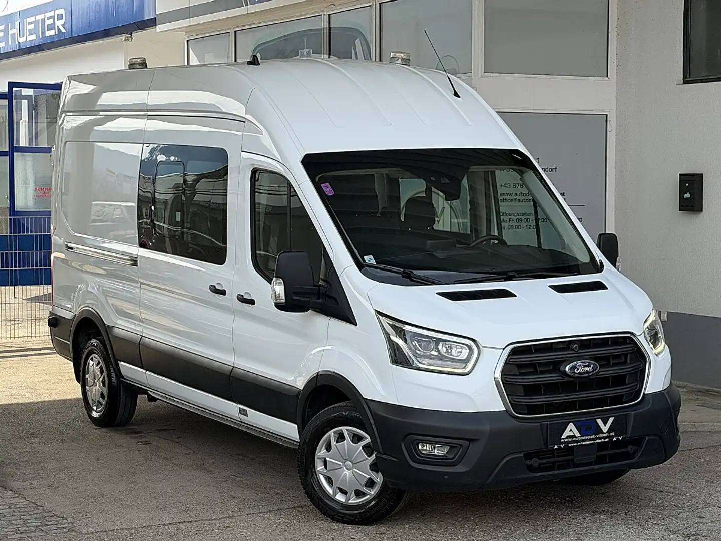 Ford Transit Kasten DoKa 2,0 EcoBlue L3H3 350 Trend Weiß - 2