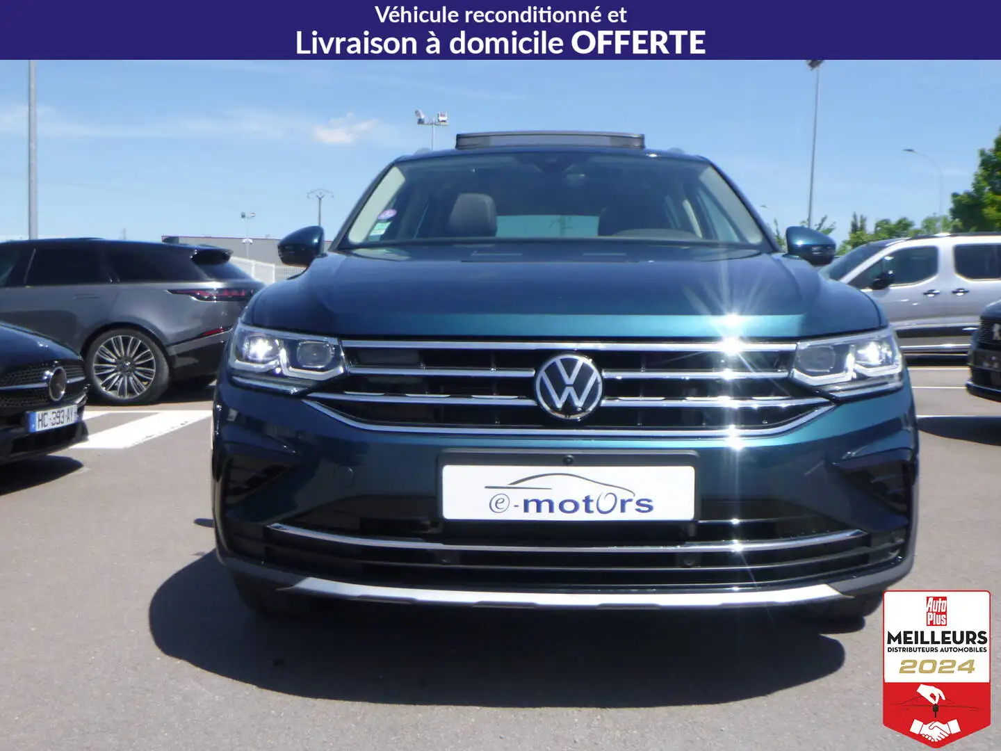 Volkswagen Tiguan 1.4 eHybrid 245 DSG6 Elegance Exclusive +Cuir +Toi Blanc - 2