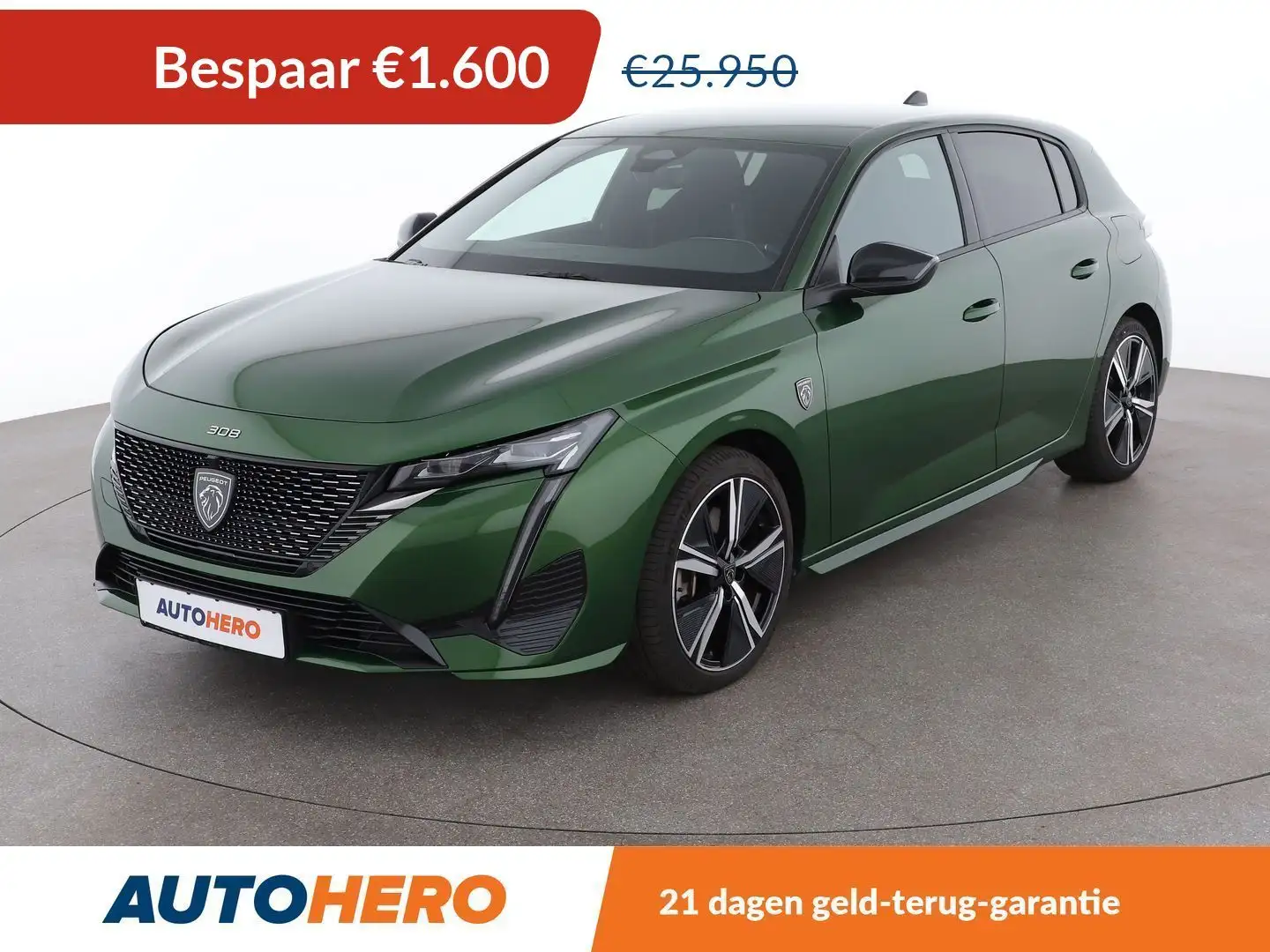 Peugeot 308 1.6 Hybrid GT Groen - 1