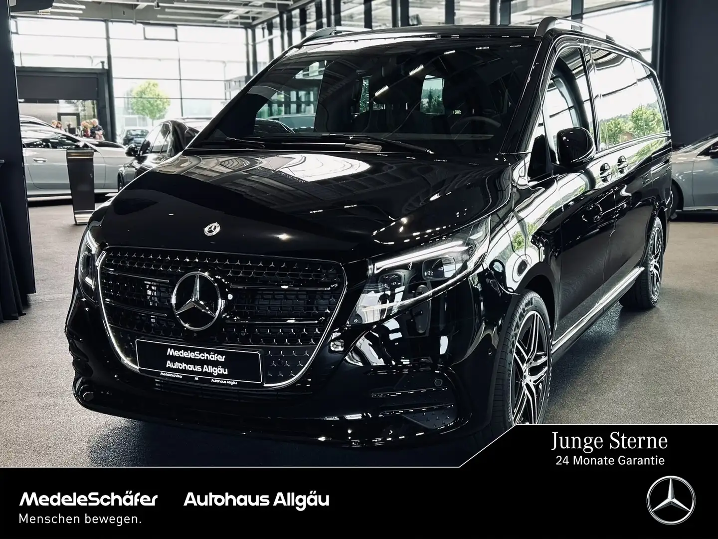 Mercedes-Benz V 300 4MATIC EXCLUSIVE L AIRMATIC BURMESTER PANO AHK 4m Negro - 1