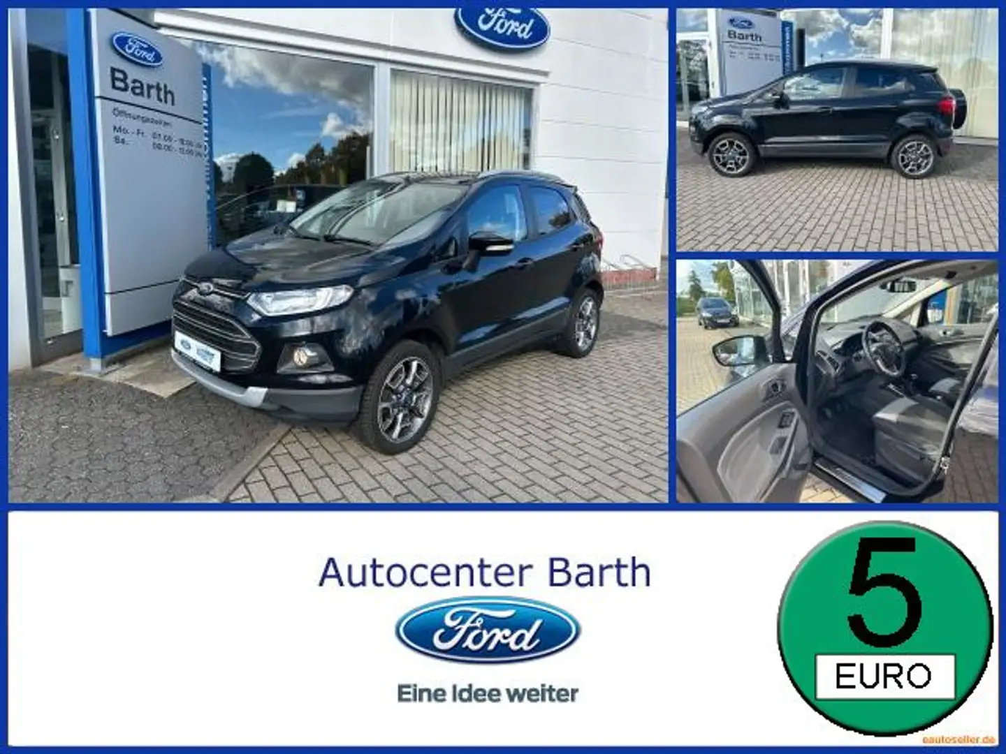 Ford EcoSport 1.0 EcoBoost Titanium Fernlichtass. LM Nero - 1