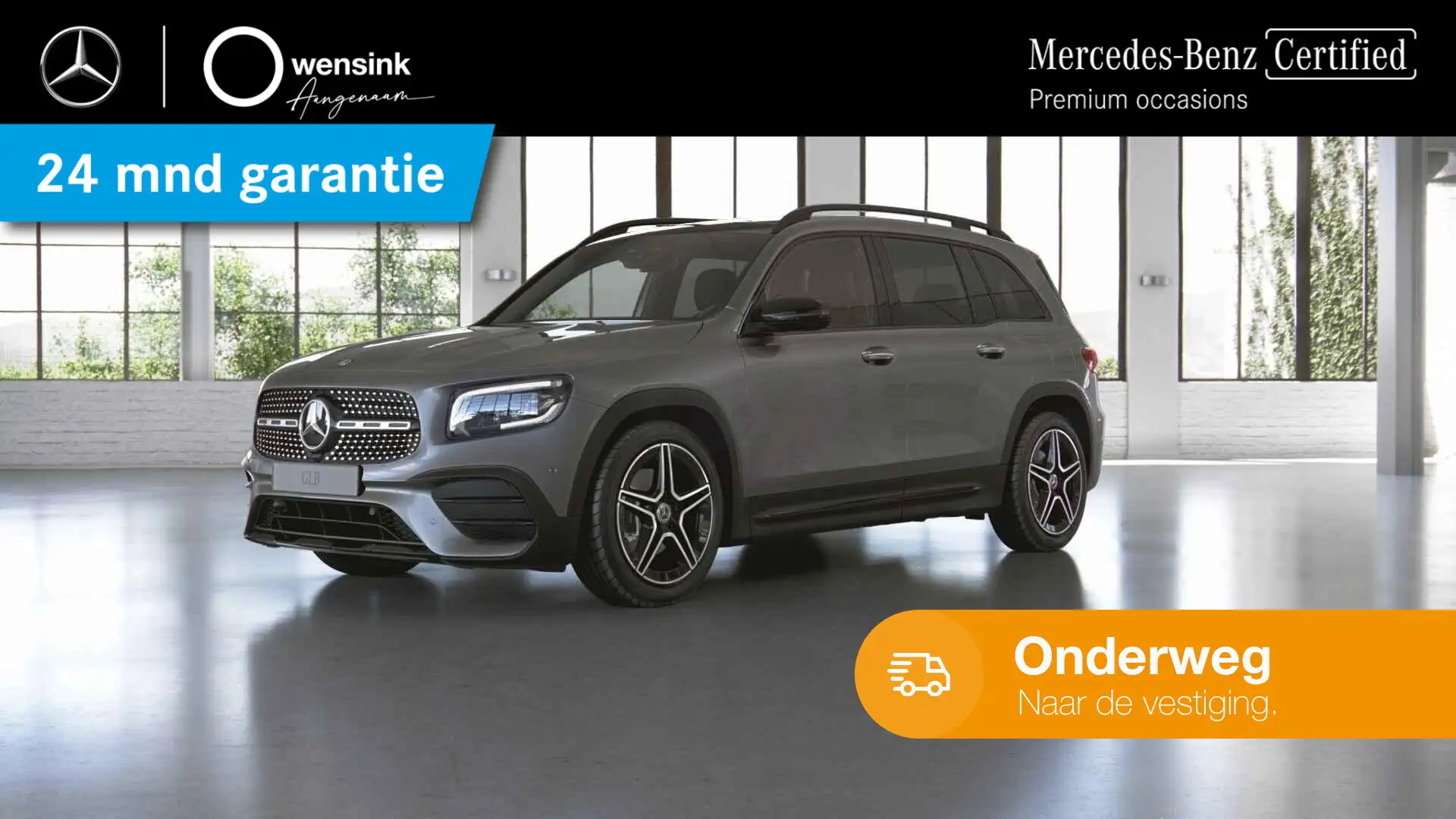 Mercedes-Benz GLB 200 Business Solution AMG 7p. | Night | Panoramadak | Grijs - 1