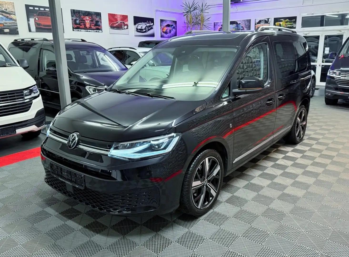 Volkswagen Caddy Caddy 2.0 TDI DSG Style, Standh., AHK, Pano.,LED Schwarz - 1