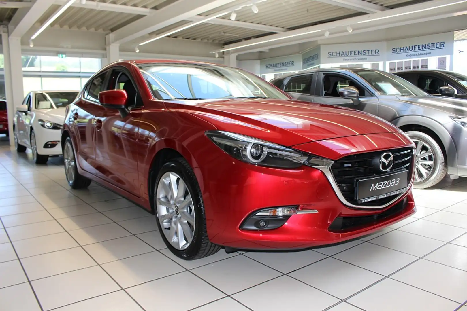 Mazda 3 2.0 Sports-Line LED NAVI KAM BOSE Rot - 1