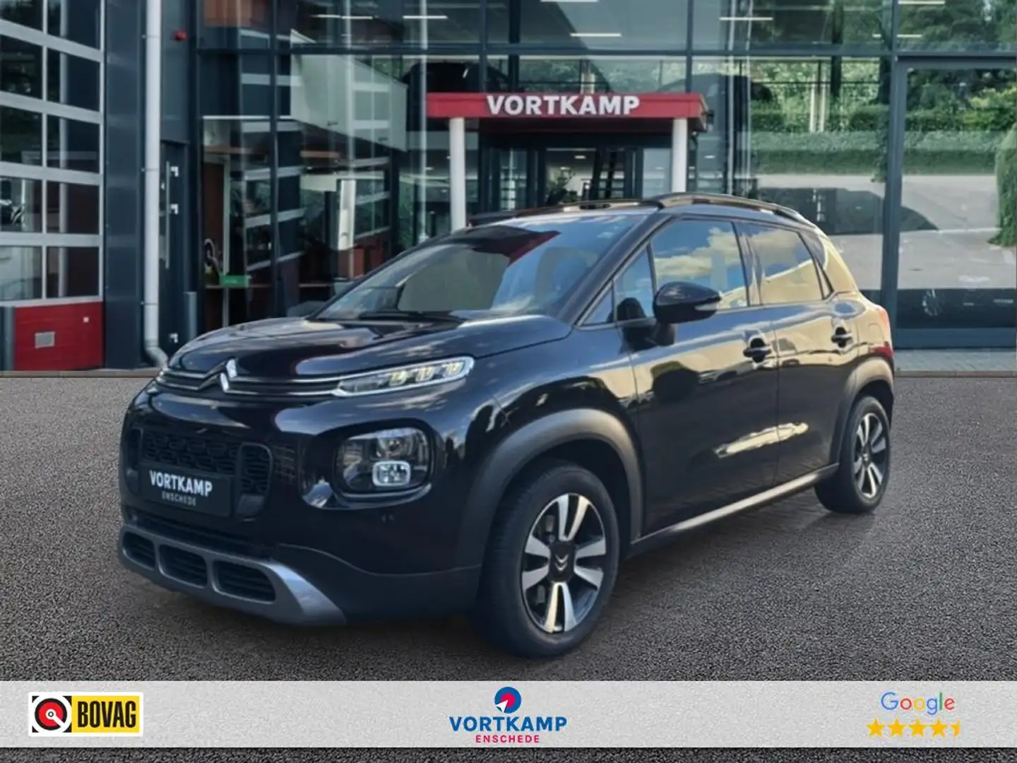Citroen C3 Aircross 1.2 PURETECH SHINE PANO-DAK/CRUISE/PDC/NAVI/CARPLA Schwarz - 1
