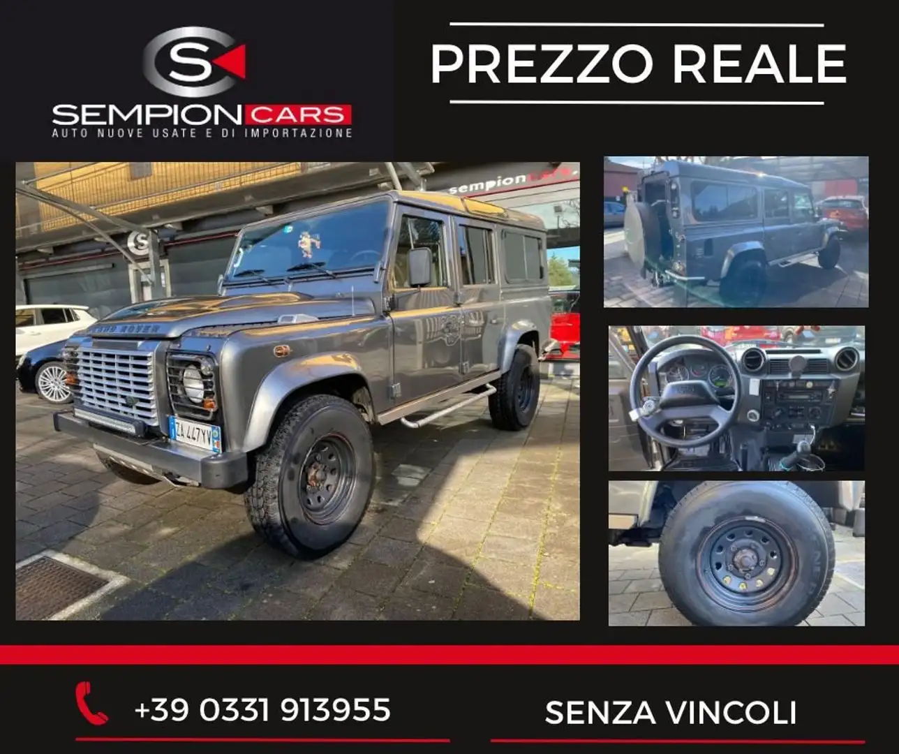 Land Rover Defender 110 2.4 td SE SW 7 POSTI OTTIME CONDIZIONI Gris - 1