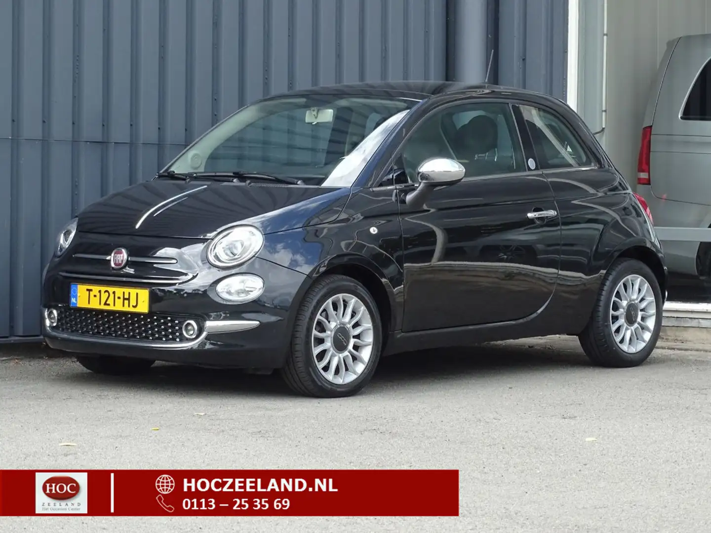 Fiat 500 1.2 Lounge Airco | Cruise | Pano | Leder Schwarz - 1