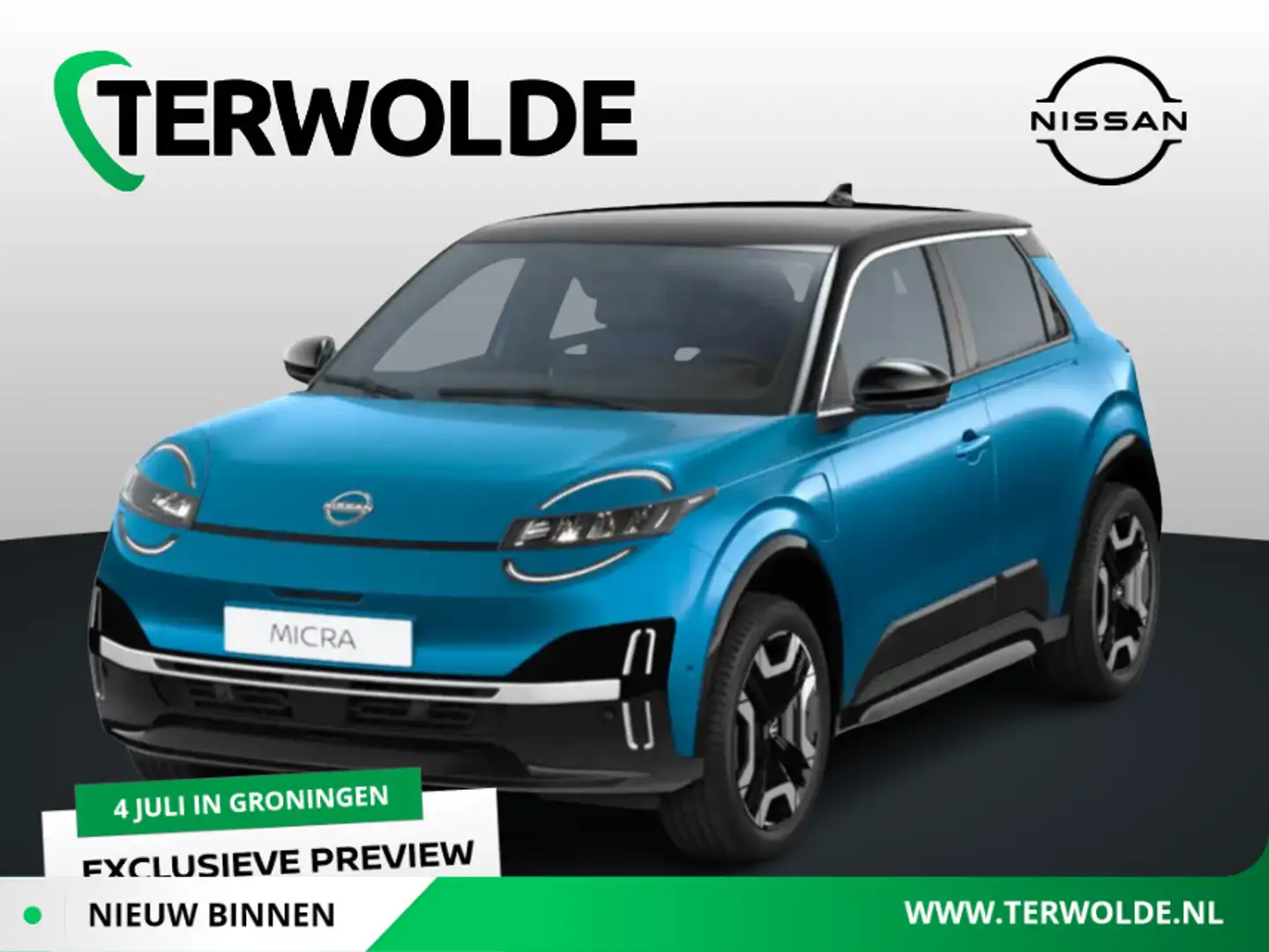 Nissan Micra Launch Edition Advance 52 KWH! Nu te Pre-orderen b Blauw - 1