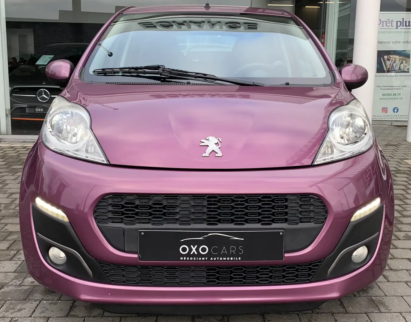 Peugeot 107 1.0i FaceLift / 5 Portes / Airco / LED / GARANTIE Violet - 2