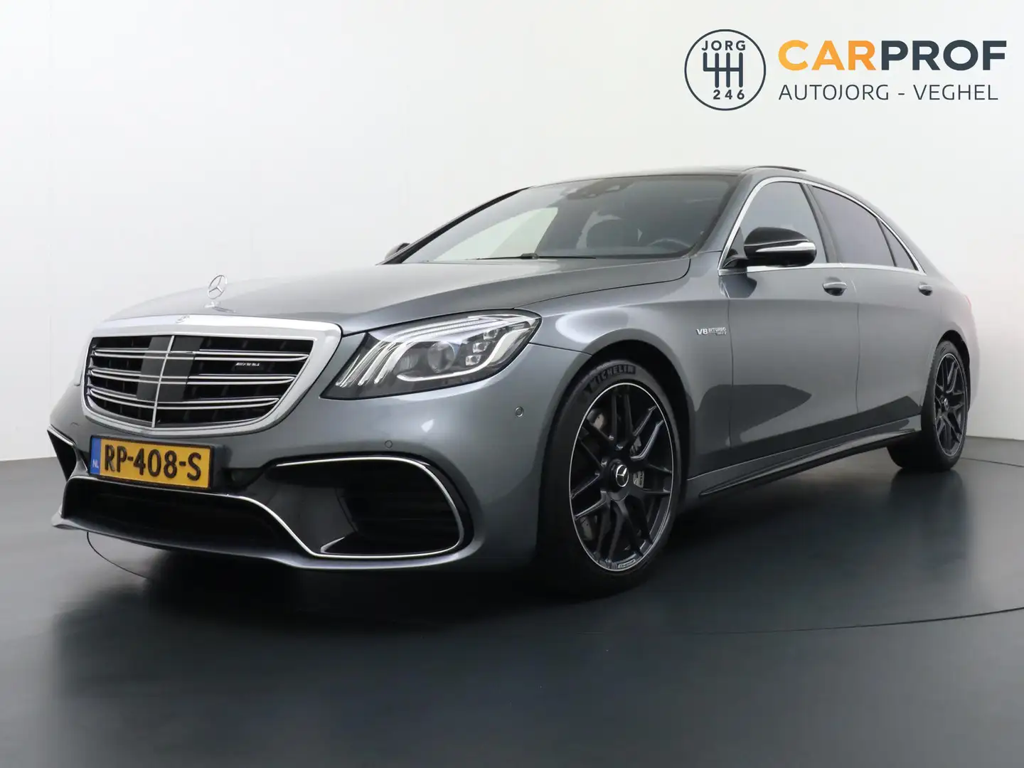Mercedes-Benz S 63 AMG 4Matic+ Lang HUD | Pano | NAP | Gris - 1