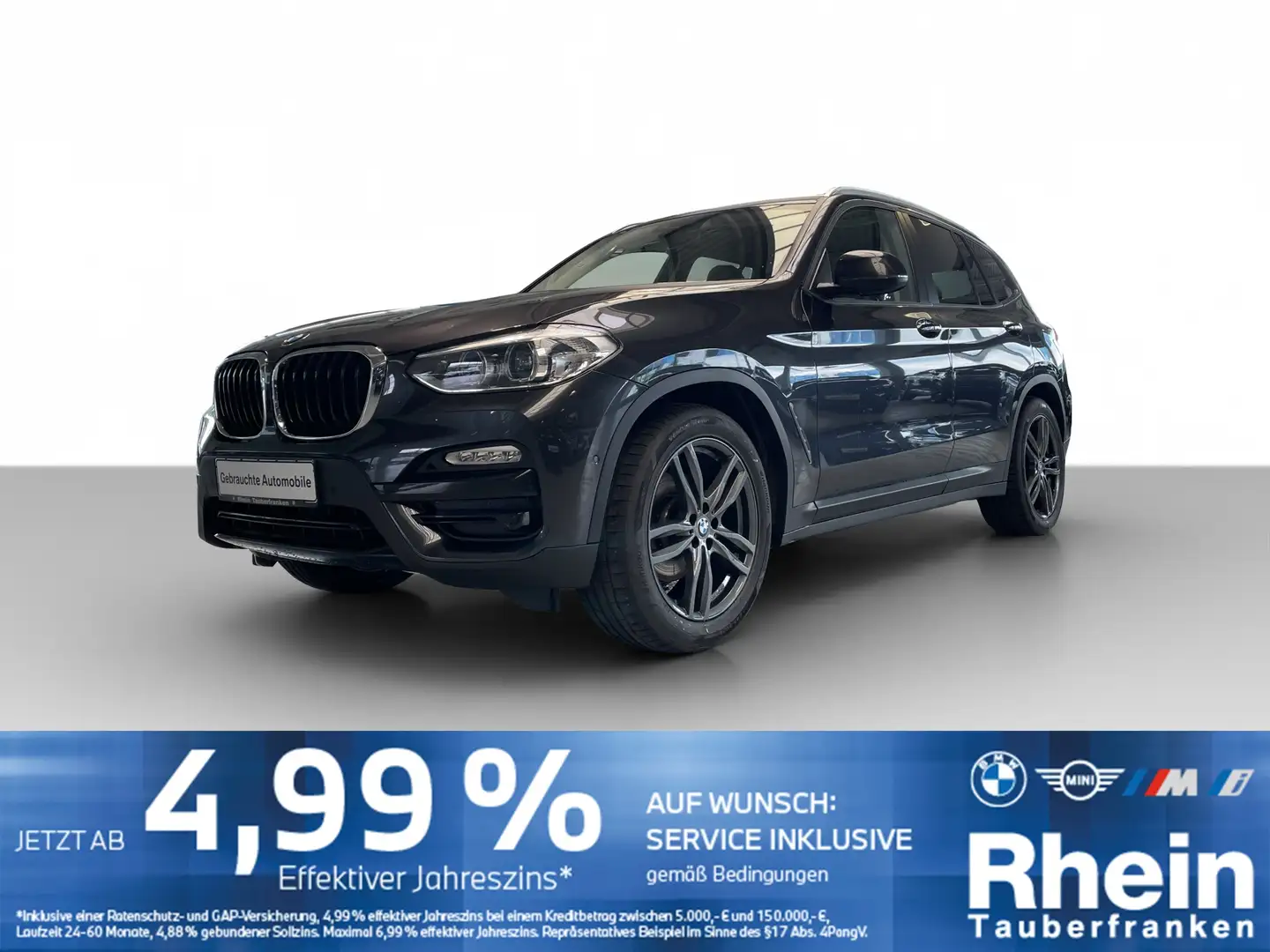 BMW X3 xDrive20d Advantage NaviProf*Leder*HUD*AHK Gris - 1