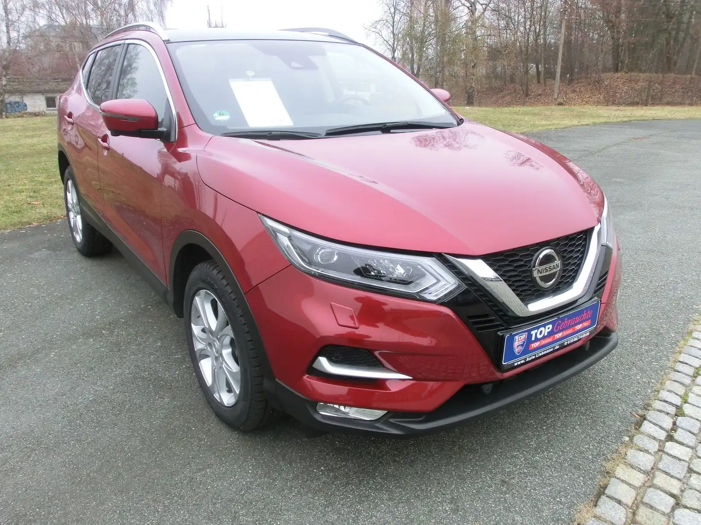 Nissan Qashqai Tekna NAVI 360° Kamera Klima SHZ Teilleder Rot - 1