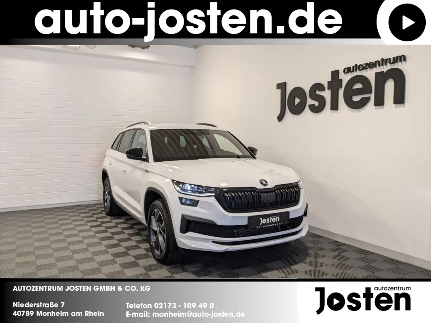 Skoda Kodiaq Sportline 4x4 MTRX AHK KAM. Keyless Navi Blanc - 1