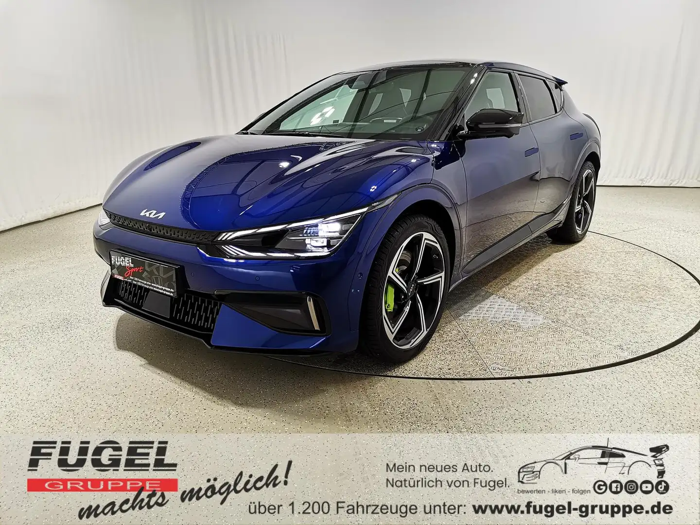 Kia EV6 77,4 GT 4WD LED|WP|Pano|21Z|4xSHZ|HuD|360° Blau - 1