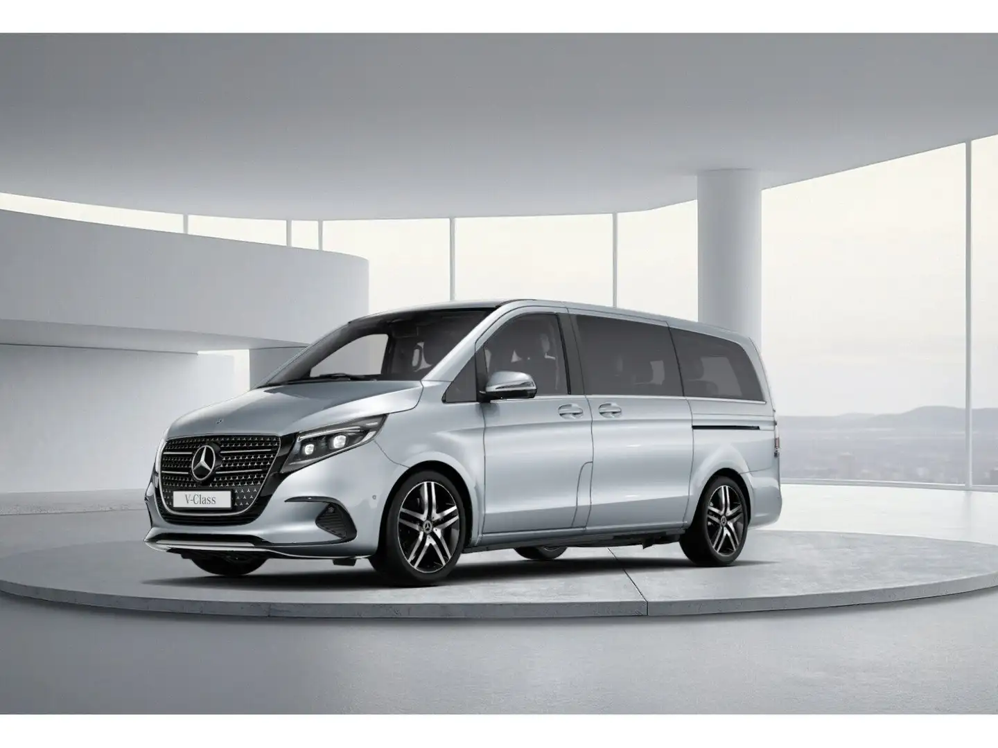 Mercedes-Benz V 300 d 4MATIC AVANTGARDE Lang AHK 2,5t 7 Sitze Argintiu - 1