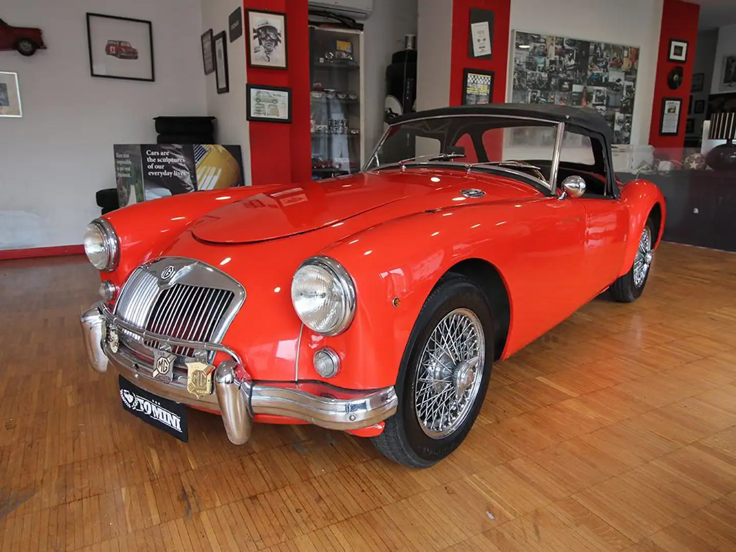 MG MGA roadster 1500 (1956) ASI MG A CLUB Rouge - 2