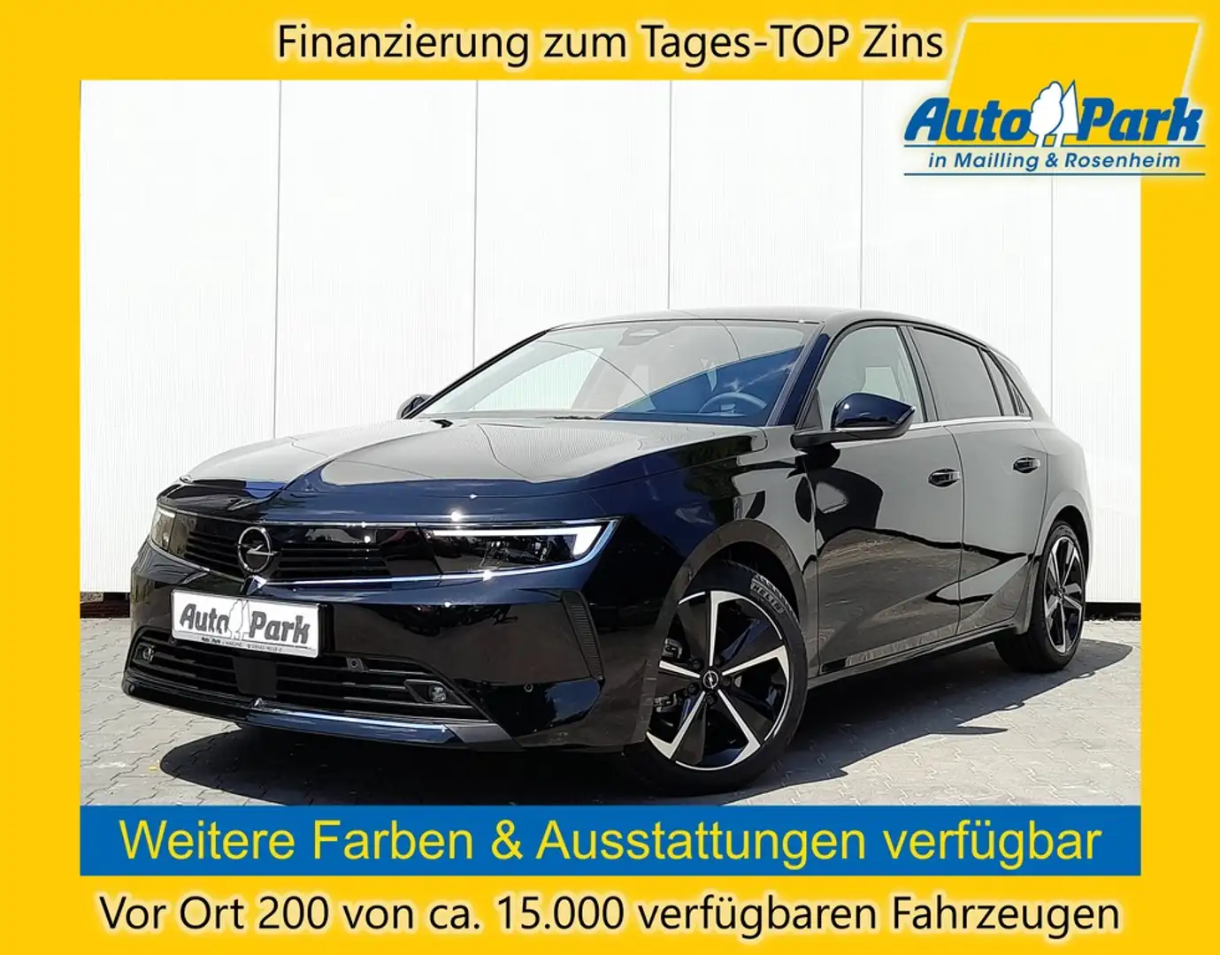 Opel Astra 1.2 Turbo Aut. RFK~LED~NAVI~SHZ~LHZ~DAB~BT Czarny - 1