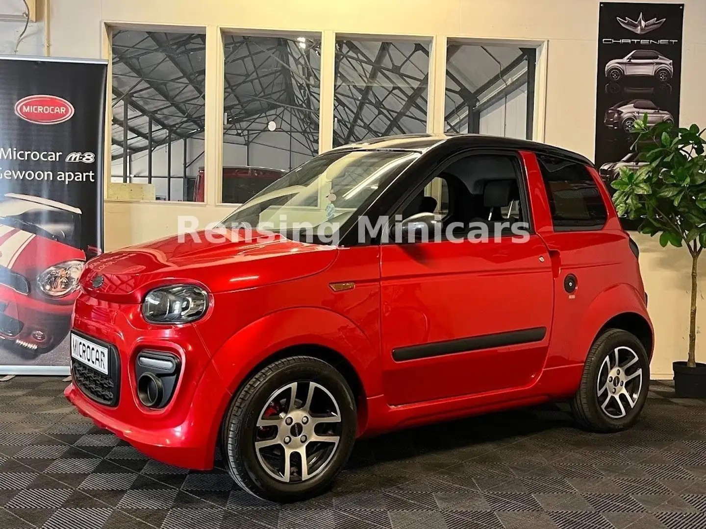 Microcar M.Go 2021 8 PS RED SPORT Mopedauto XXL Koffer 45 Rot - 1