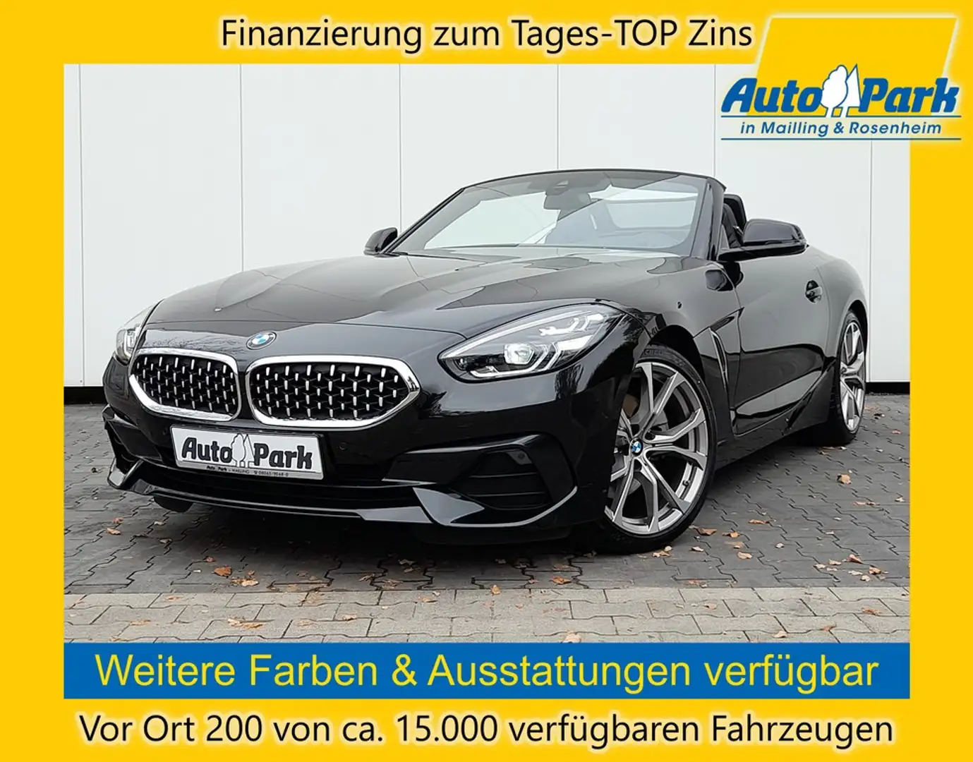BMW Z4 sDrive20i Aut. LED~NAVI~RFK~18"~HUD~BT~VIRTUCO Zwart - 1