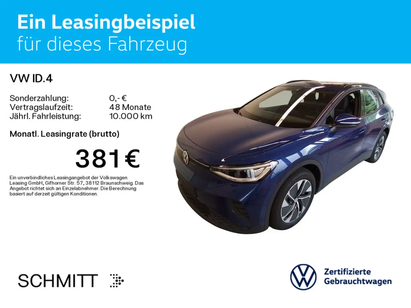 Volkswagen ID.4 Pro*AHK*KAMERA*NAVI*WÄRMEPUMPE*IQ.LIGHT Blau - 2