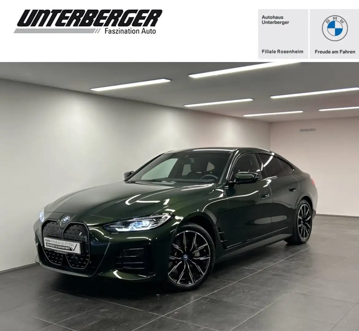 BMW i4 eDrive35 Gran Coupé M Sportpaket Drivingass. Parka Grün - 1