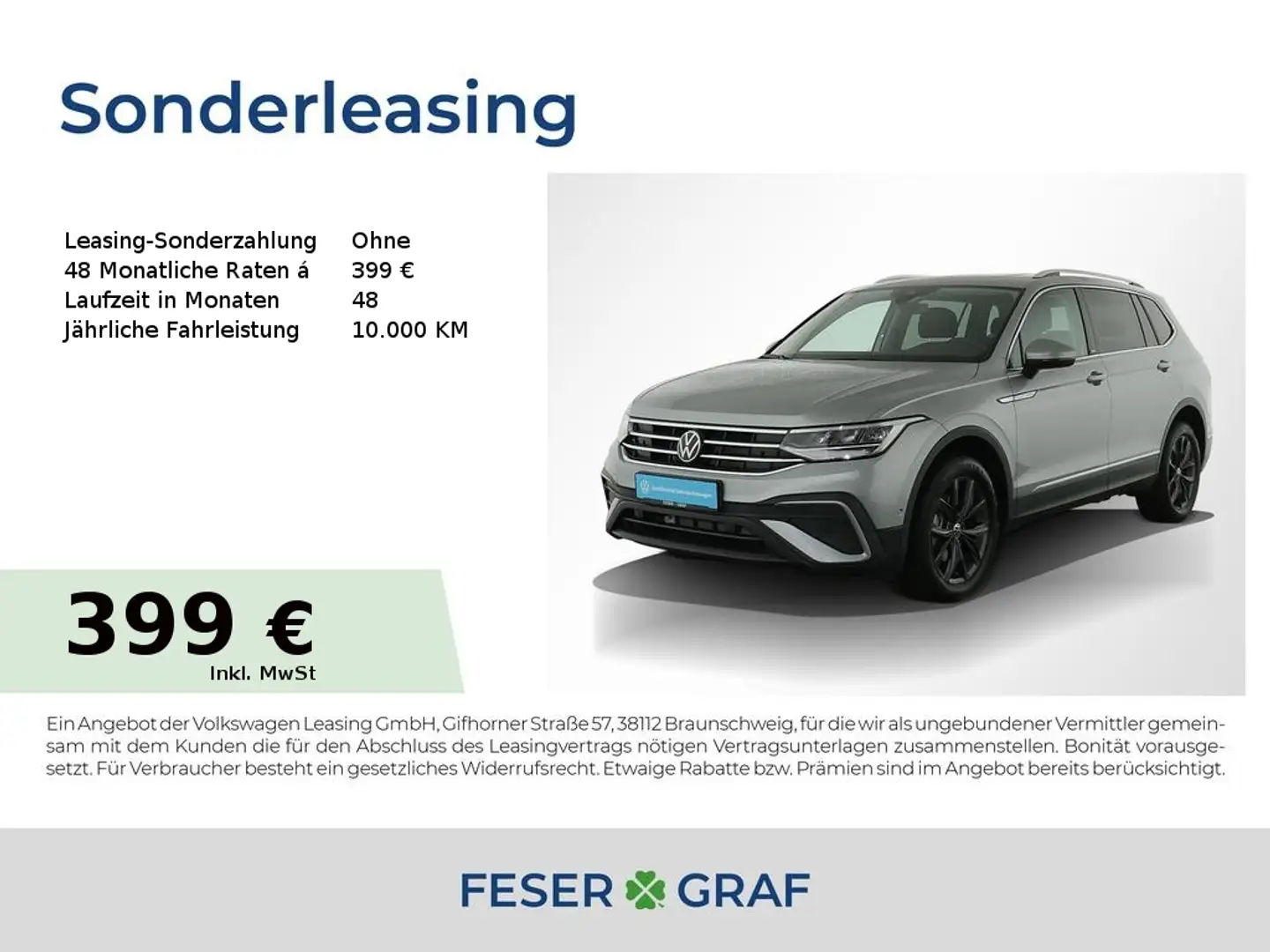 Volkswagen Tiguan Allspace MOVE 1.5 TSI DSG Navi AHK Pano StandHz Argent - 1