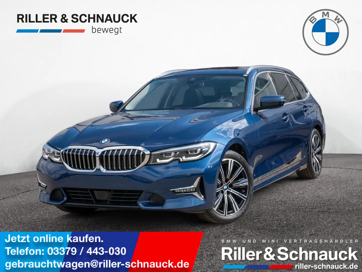 BMW 320 d Touring xDrive Luxury Line ACC LED PANO Blue - 1