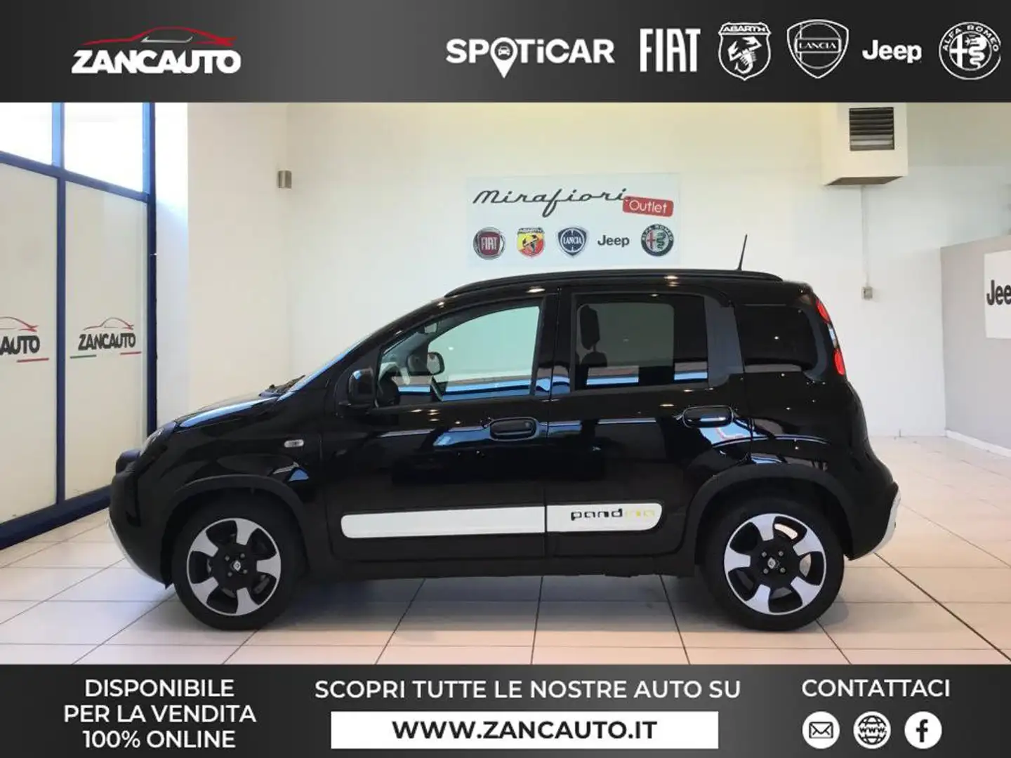 Fiat Panda Pandina 1.0 FireFly 65 CV Hybrid Cross MY25 Zwart - 1