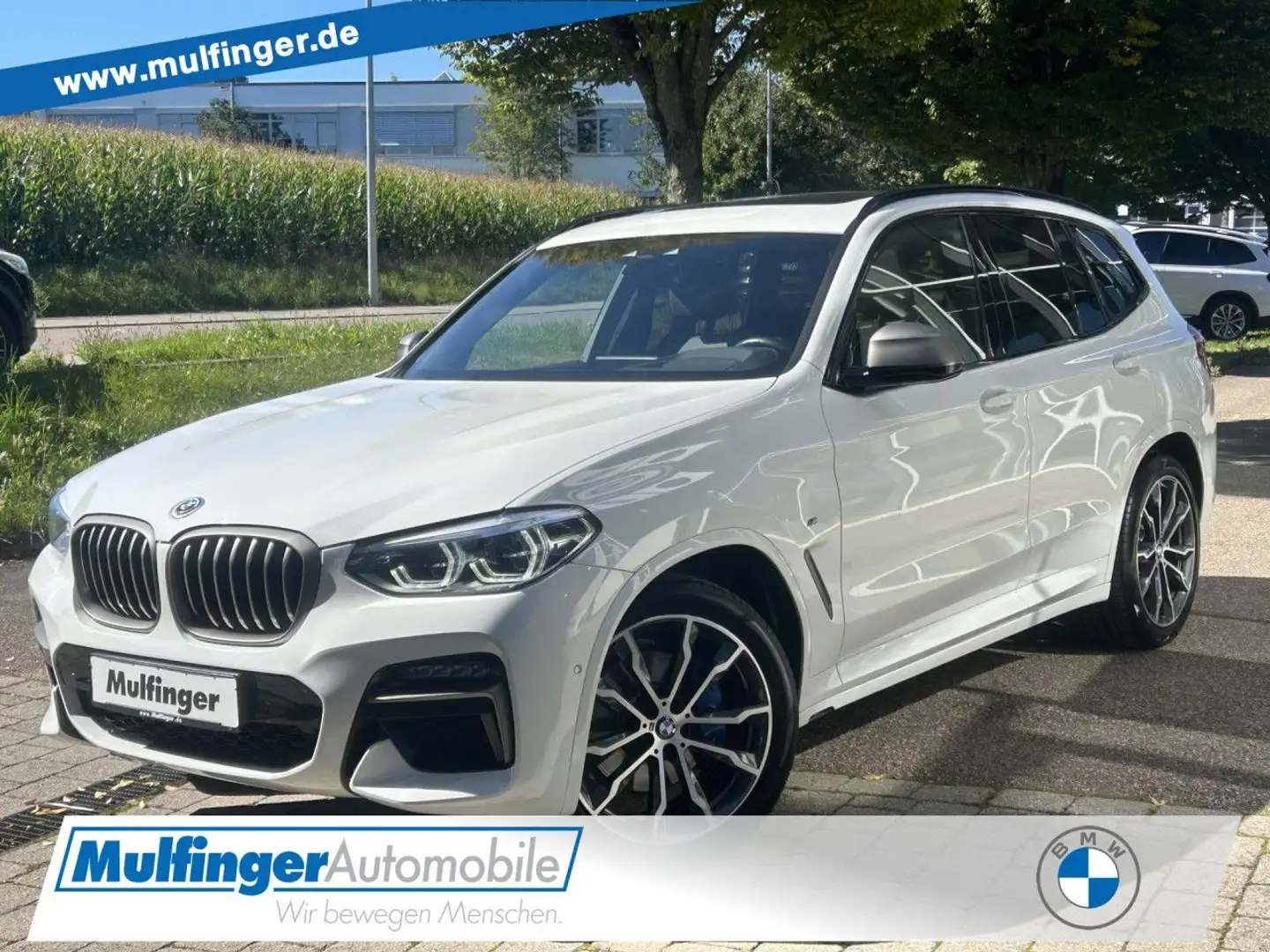 BMW X3 M 40d Leder HUD Standh.PanoD.Kamera HiFi AHK LED Bianco - 1