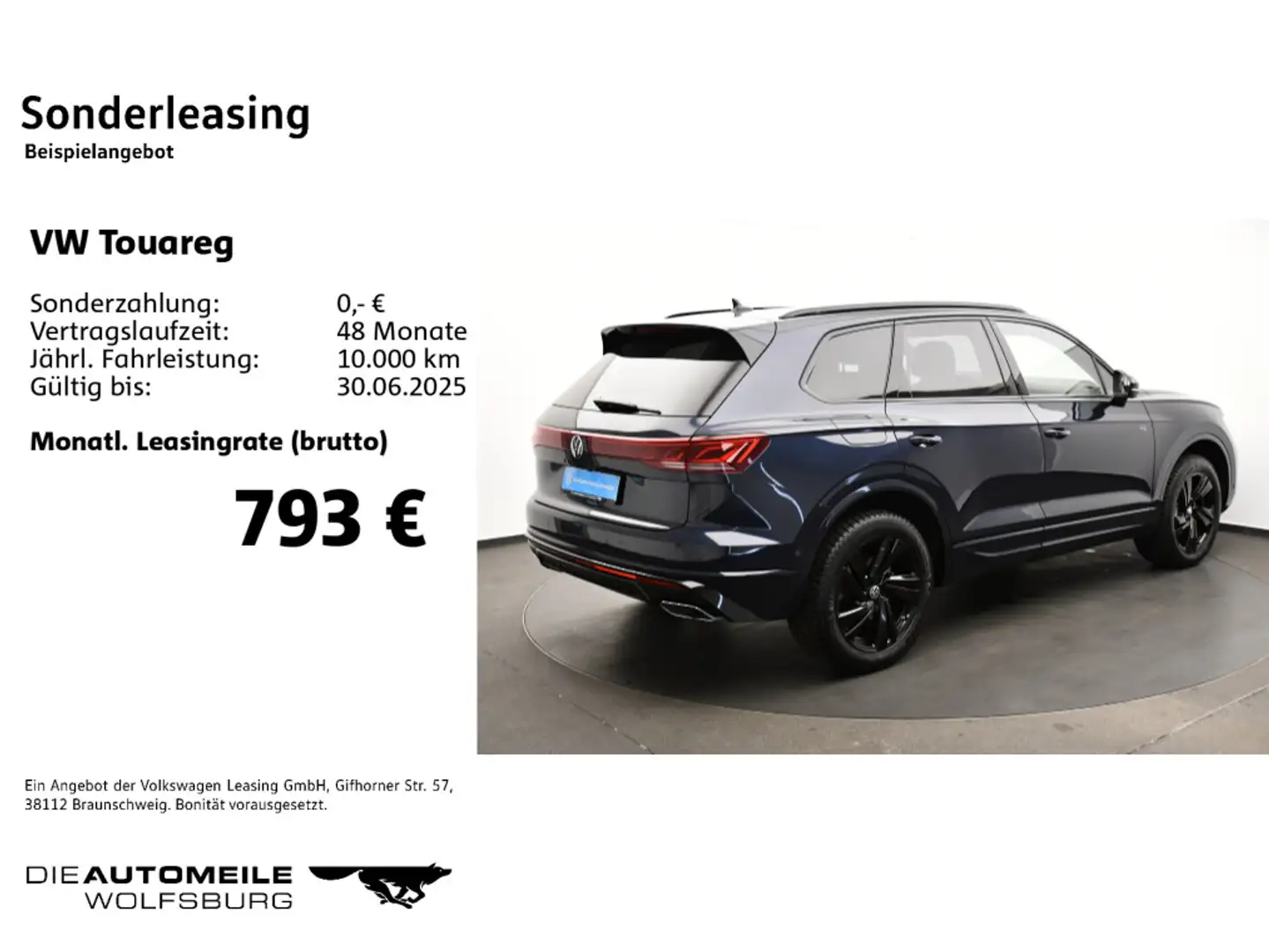 Volkswagen Touareg 3.0 TDI Tiptronic R-Line Black-Style Pan Blau - 2