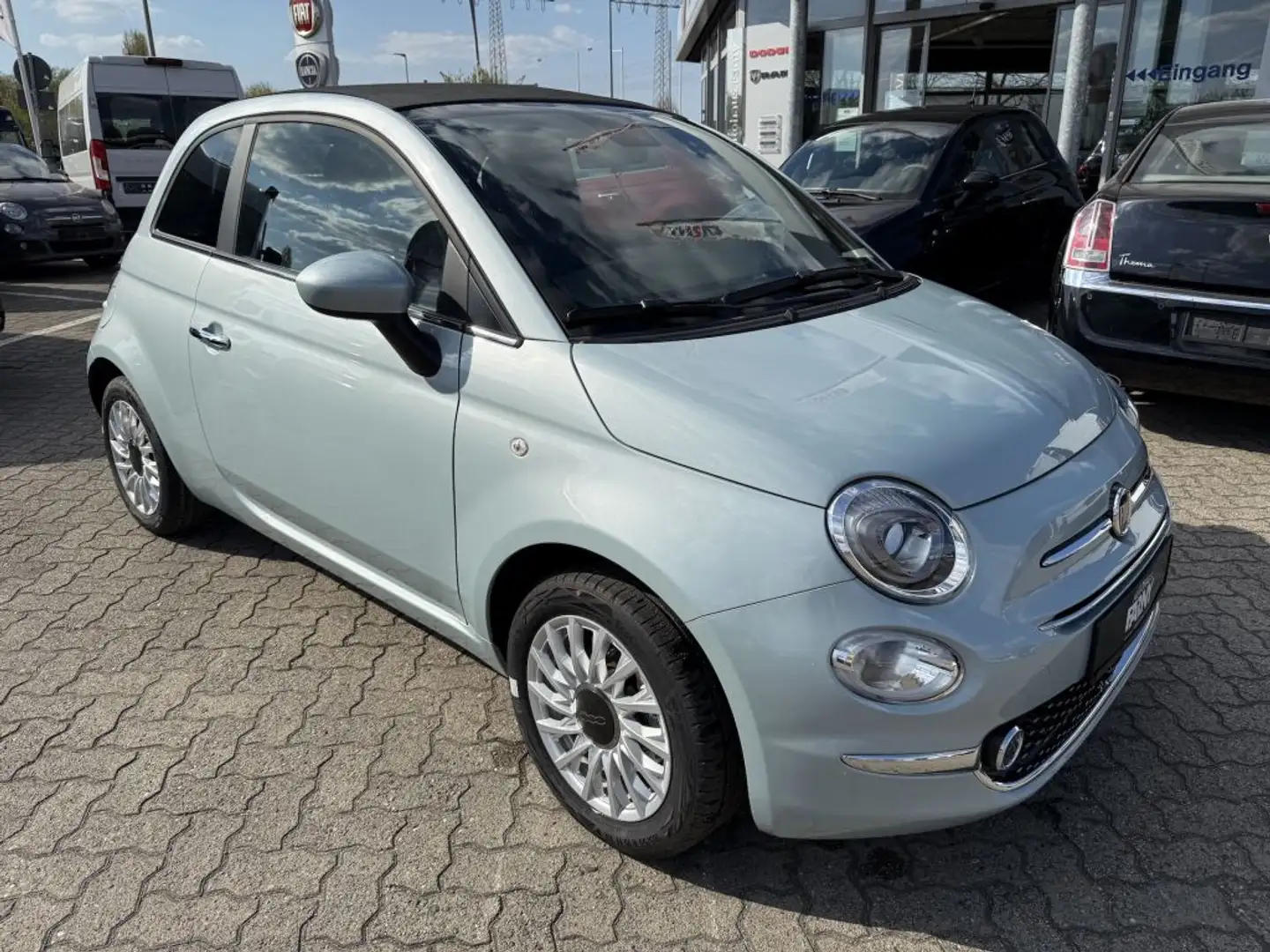 Fiat 500 C 1.0 GSE Hybrid Dolcevita Grün - 1