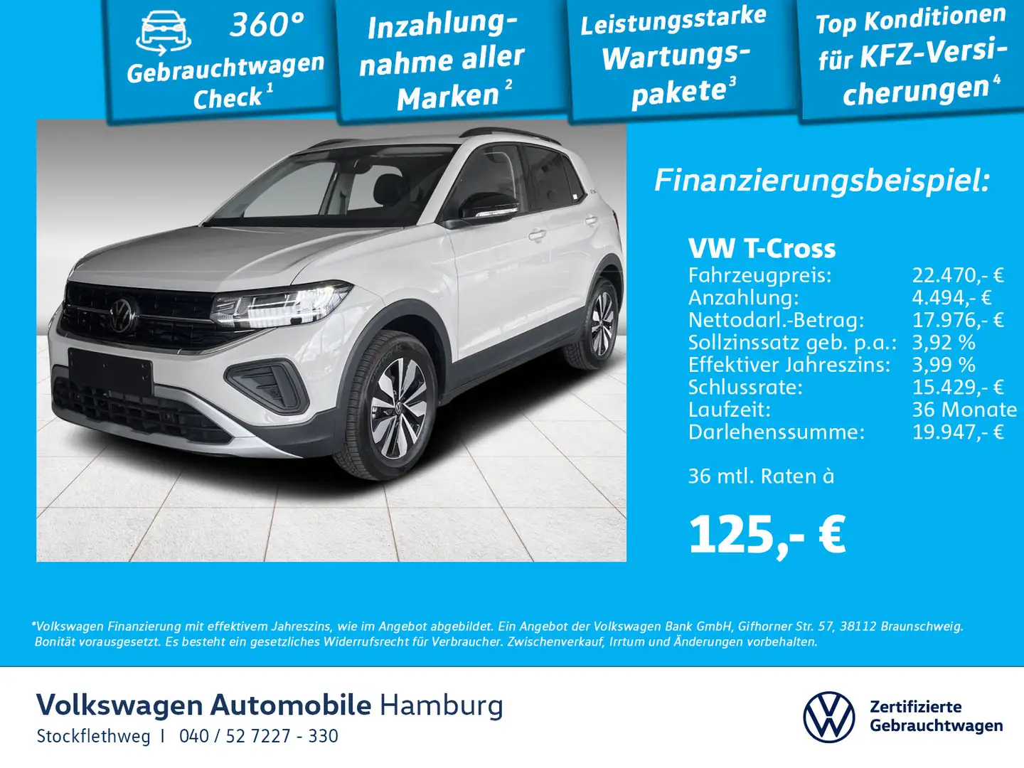 Volkswagen T-Cross 1.0 TSI Goal AppleCarPlay ACC Sitzhzg Grijs - 1