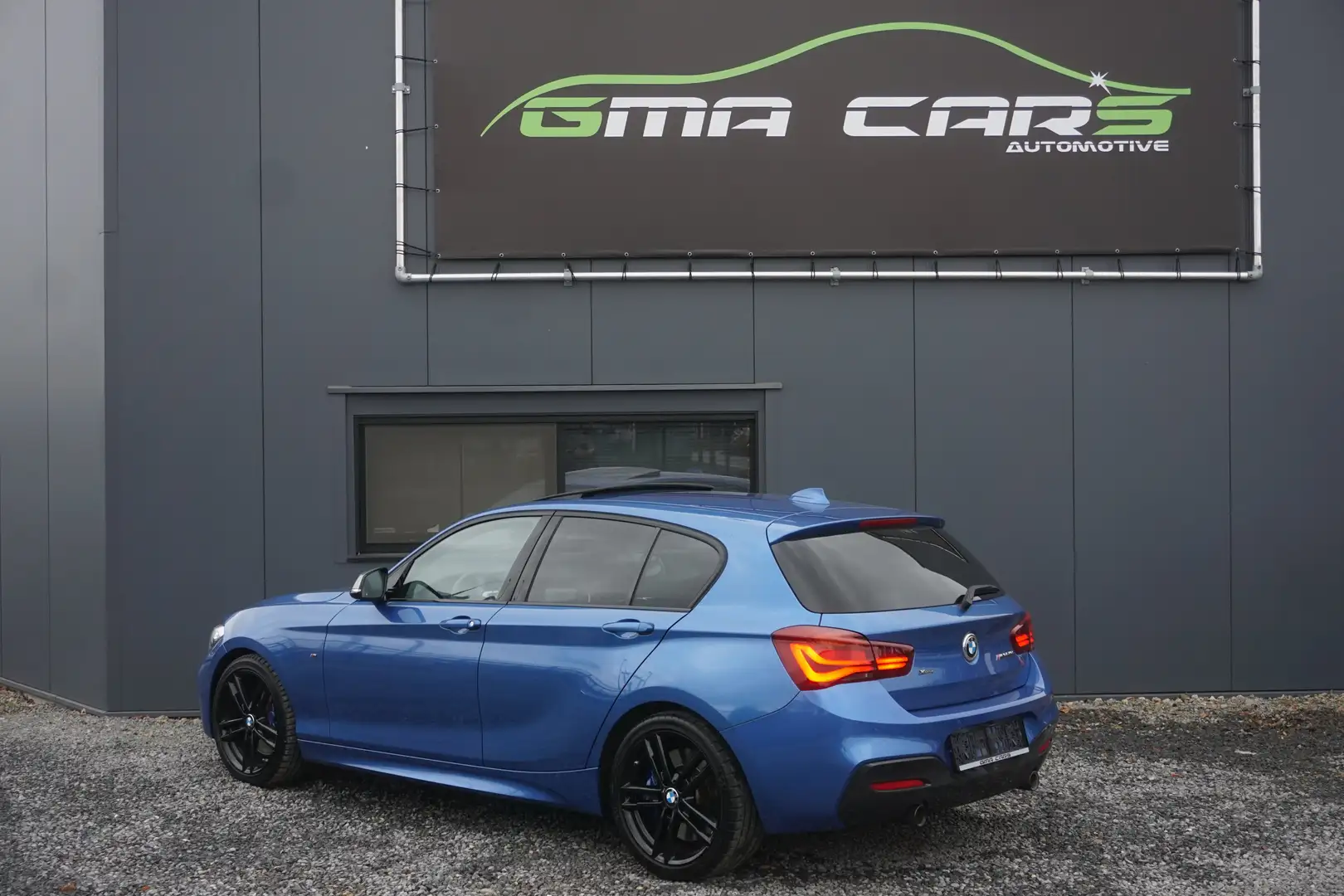 BMW 140 M140i Sport-Aut. Navi-Leder-Cam-PDC-Garantie Bleu - 2