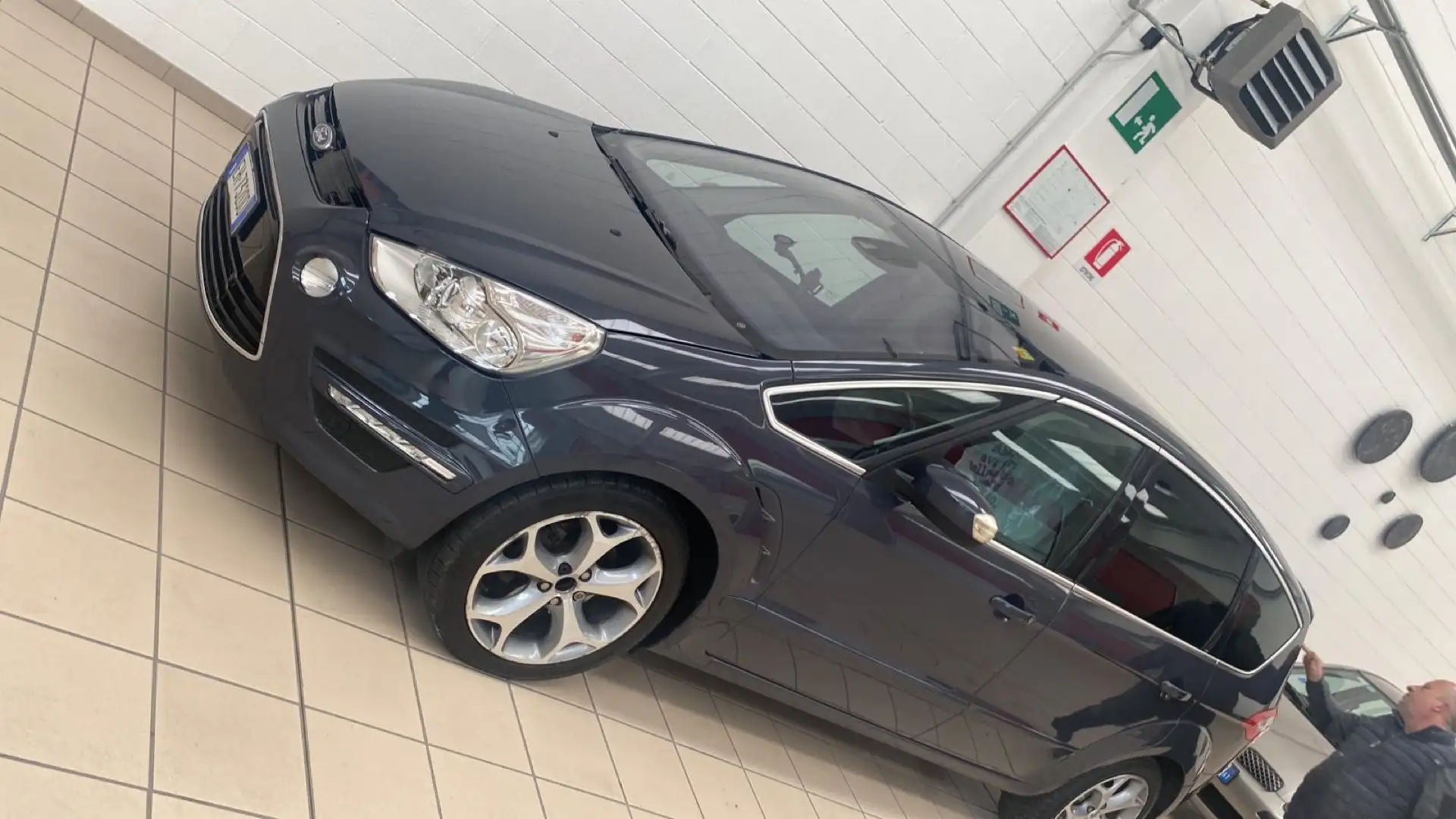 Ford S-Max 2.0 tdci Titanium c/radio 163cv powershift Kék - 1