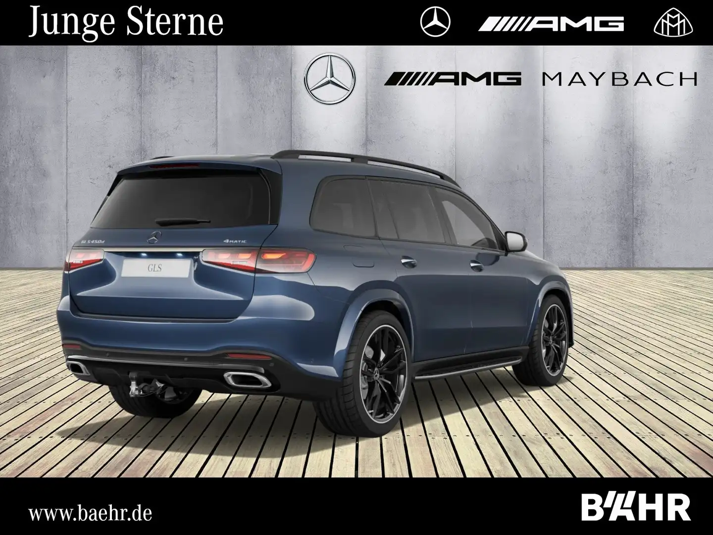Mercedes-Benz GLS 450 GLS 450 d 4M AMG+Night/Pano/AHK/Airmatic/LMR23" Blau - 2