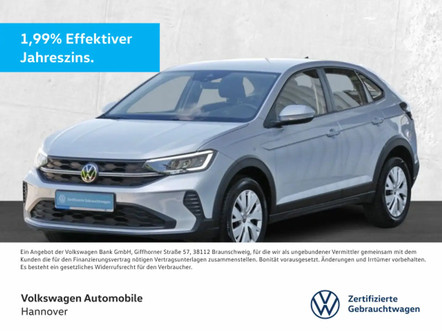 Volkswagen Taigo 1.0 TSI LED DigCockpit PDC SHZ Silber - 1