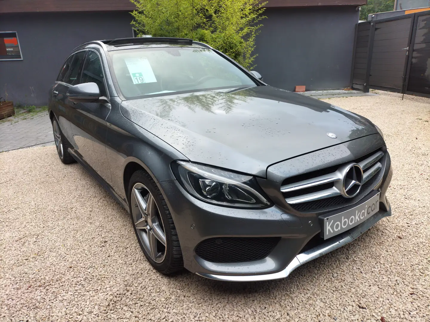 Mercedes-Benz C 200 d - CUIR - TOIT OUVRANT+PANO-PACK AMG-GARANTIE Grijs - 1