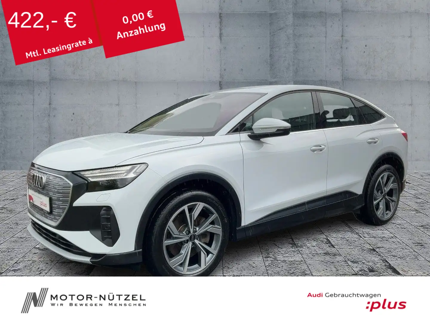 Audi Q4 e-tron 45 QU ADVANCED MATRIX+NAV+20 Weiß - 1