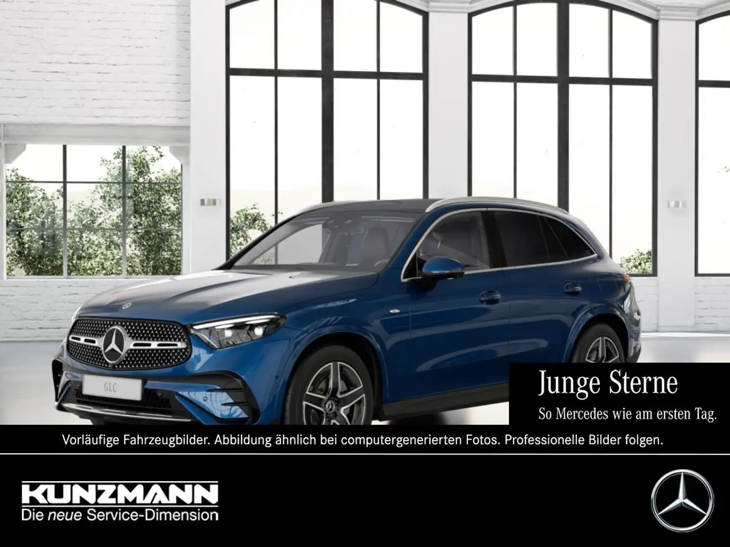 Mercedes-Benz GLC 300 e 4M AMG Panorama Distronic 360° AHK Bleu - 1